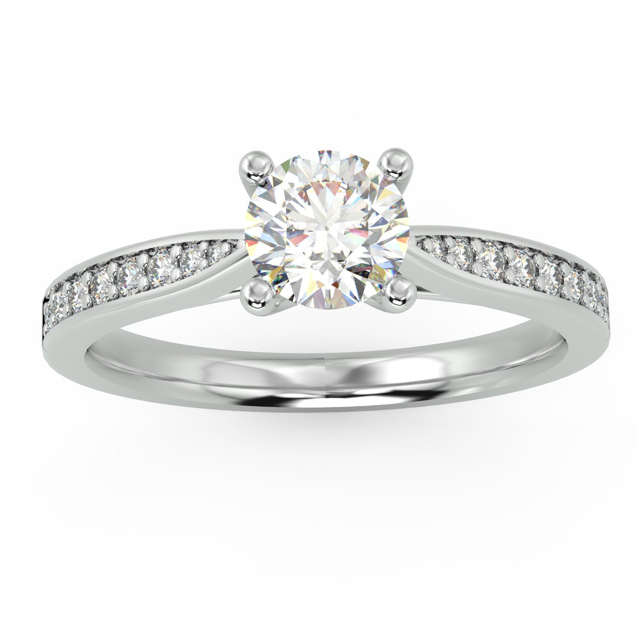 Round Diamond Engagement Ring Customise Your Own – JC JEWELS LIMITED